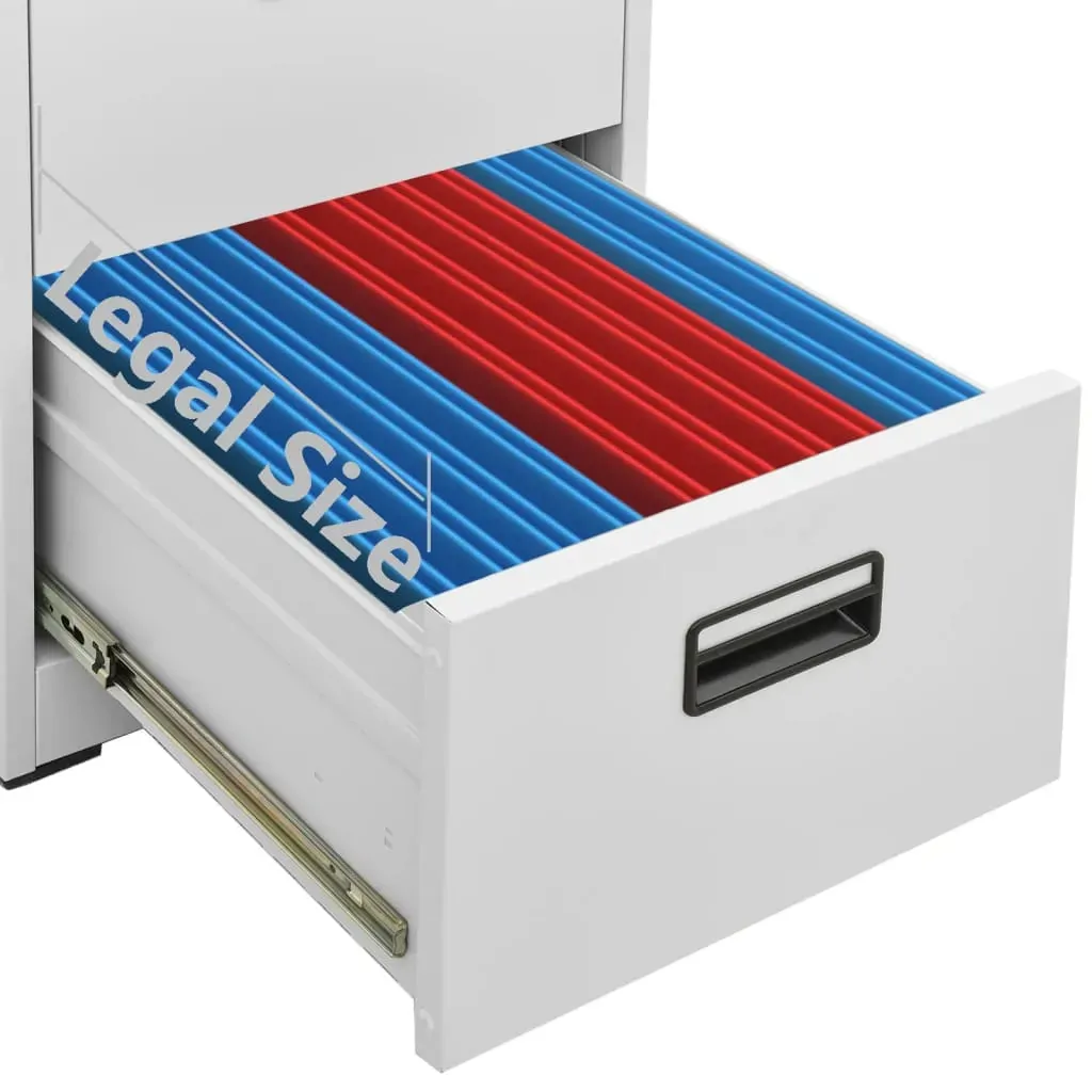 Filing Cabinet Light Grey 46x62x102.5 cm Steel Price