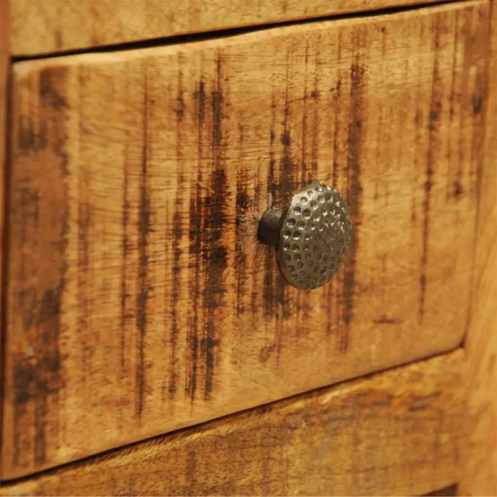 Nightstand with 1 Drawer Solid Mango Wood Price