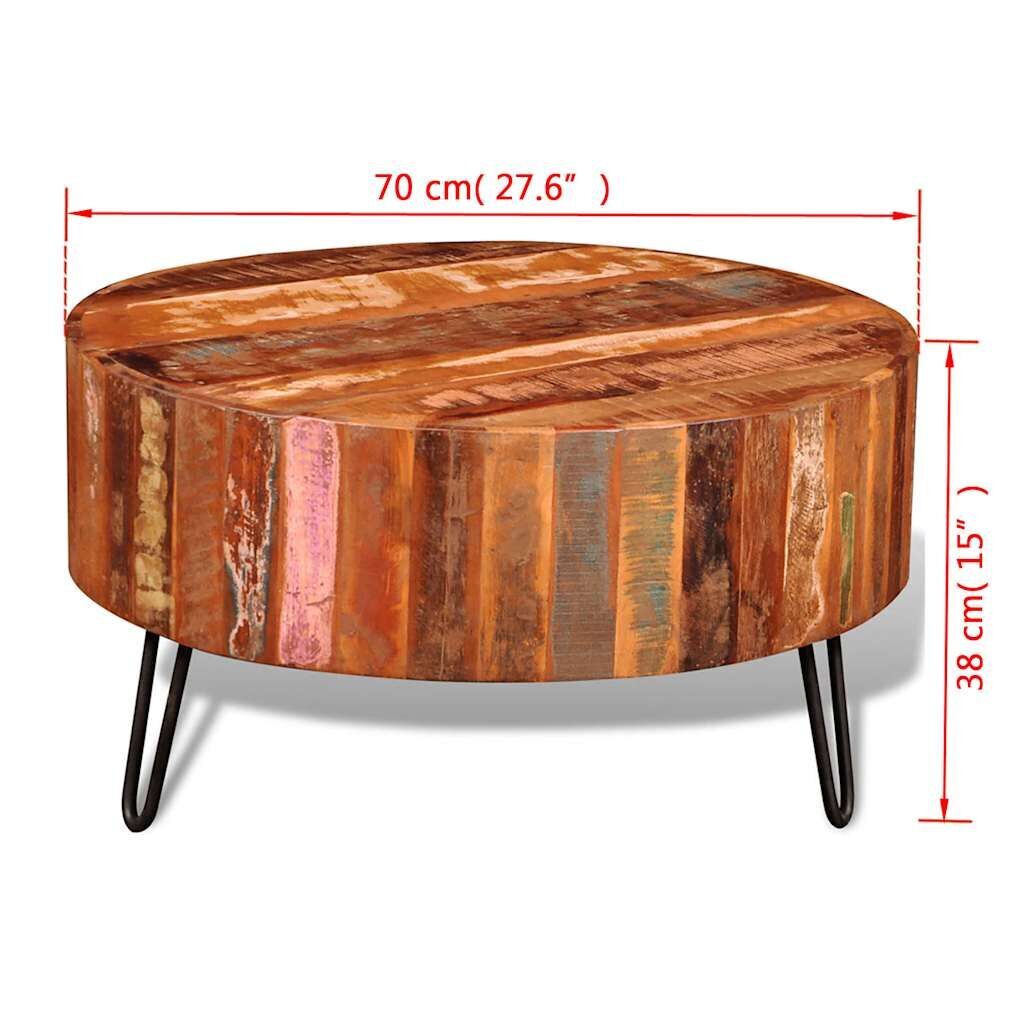 Coffee Table Solid Reclaimed Wood Round Price