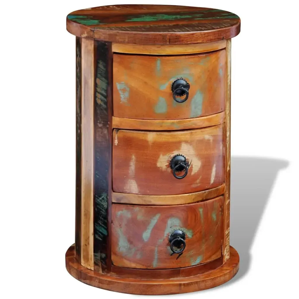 Reclaimed Cabinet with 3 Drawers Solid Wood Price