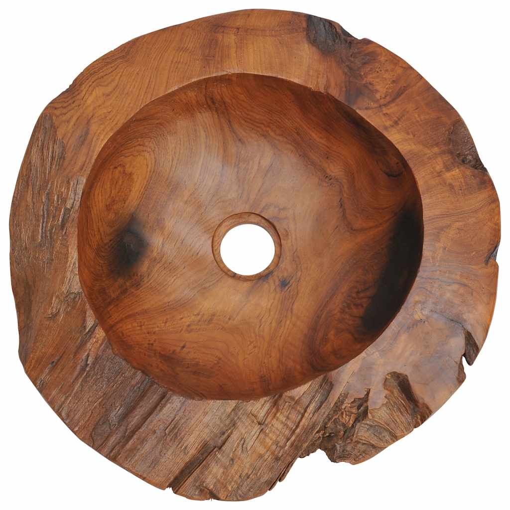 Basin Solid Teak 45 cm Price