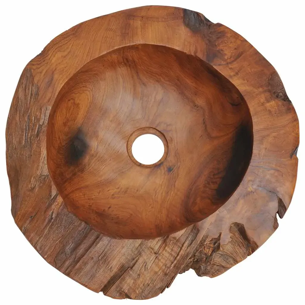 Basin Solid Teak 45 cm Price