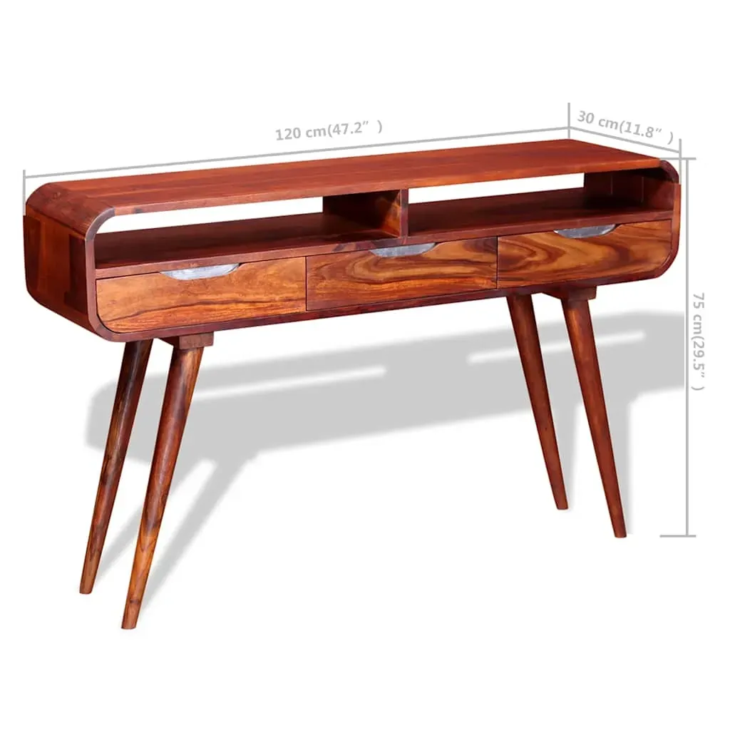 Console Table Solid Acacia Wood 120x30x75 cm Price