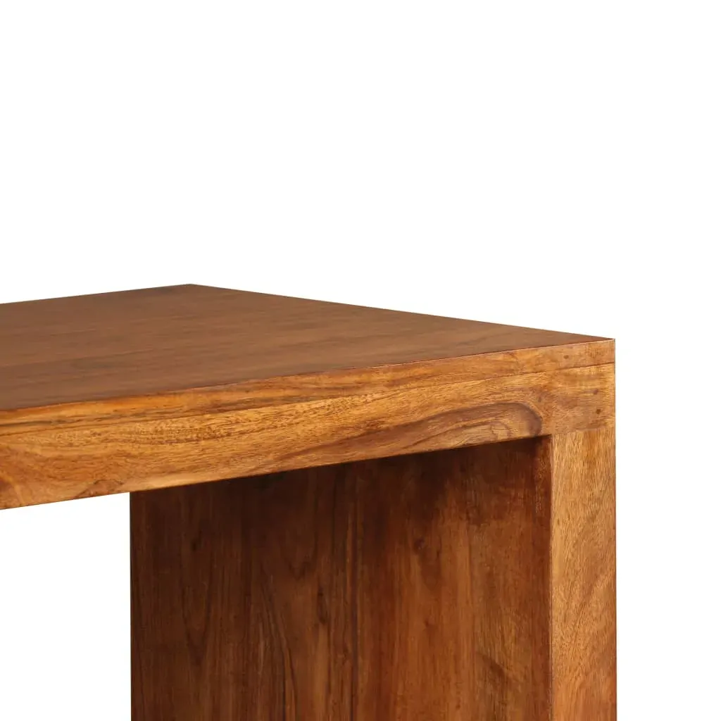 Console Table Solid Wood with Honey Finish 110x40x76 cm Price