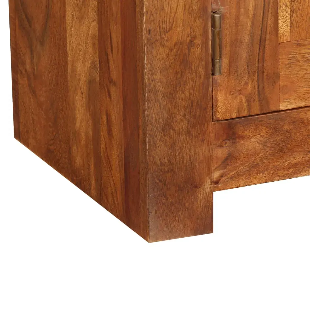 TV Cabinet Solid Wood with Honey Finish 120x30x40 cm Price
