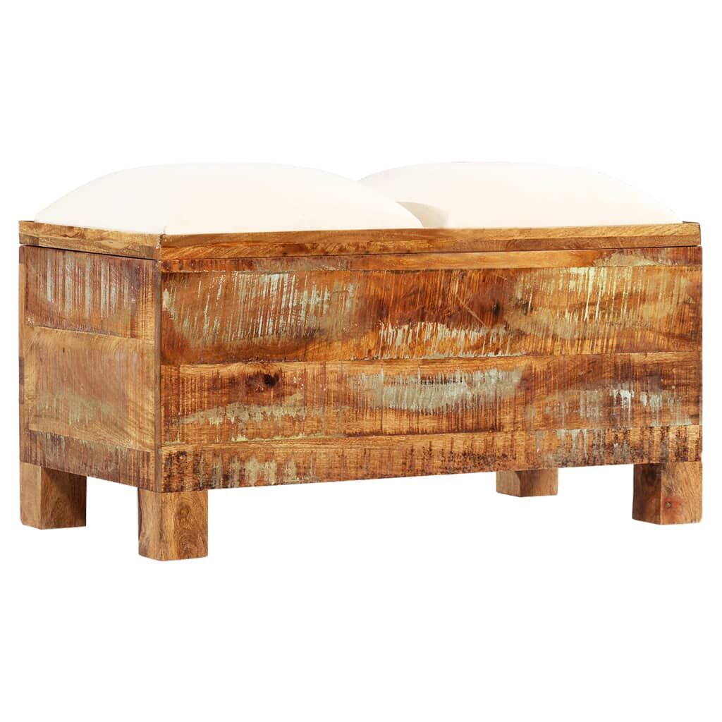 Storage Bench Solid Reclaimed Wood 80x40x40 cm Price