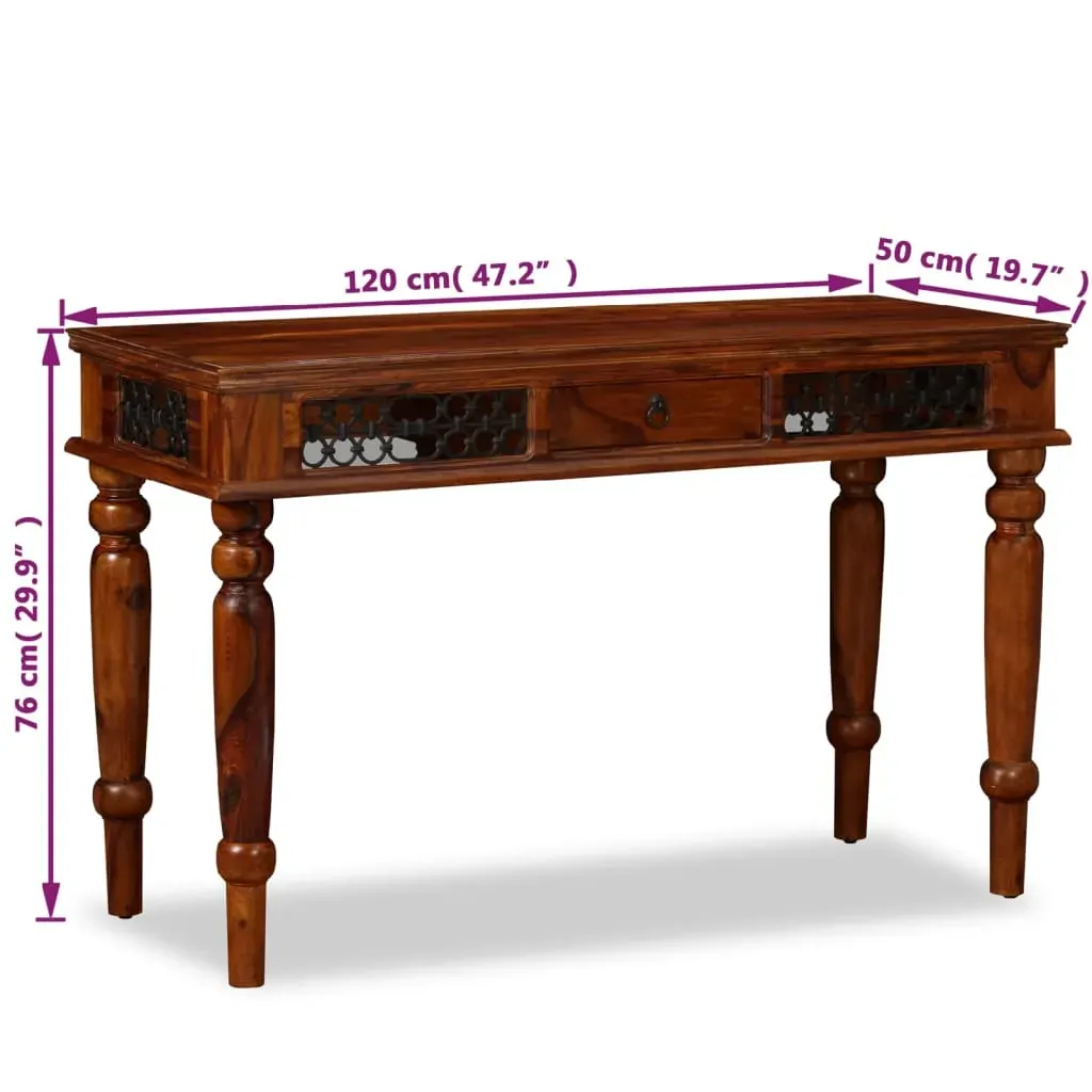 Writing Table Solid Acacia Wood 120x50x76 cm Price