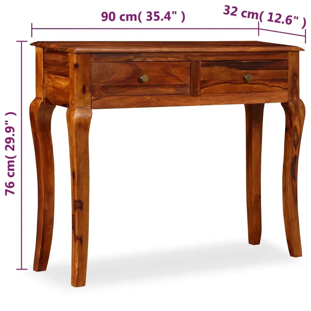 Console Table Solid Acacia Wood 90x32x76 cm Price