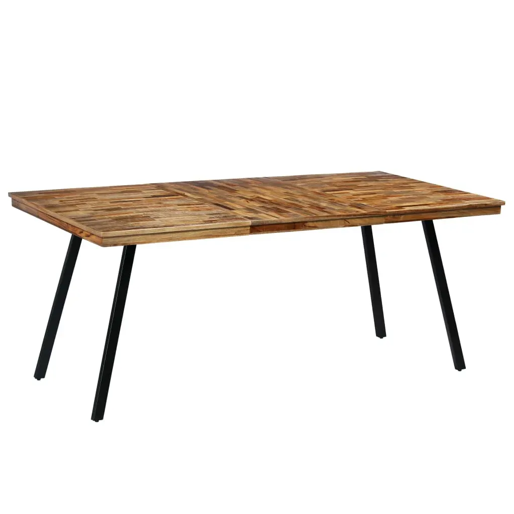 Dining Table Reclaimed Teak and Steel 180x90x76 cm Price