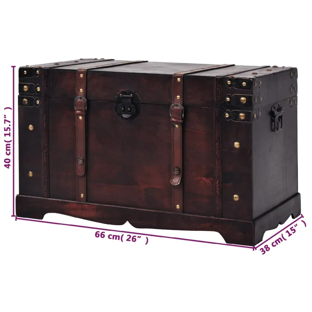 Vintage Treasure Chest Wood 66x38x40 cm Price