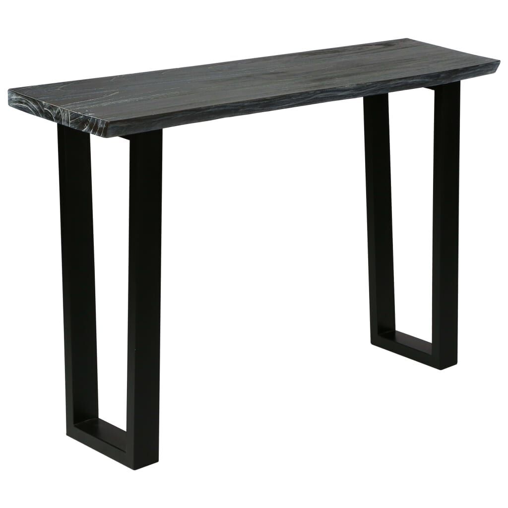 Console Table Solid Mindi Wood 110x35x75 cm Grey Price