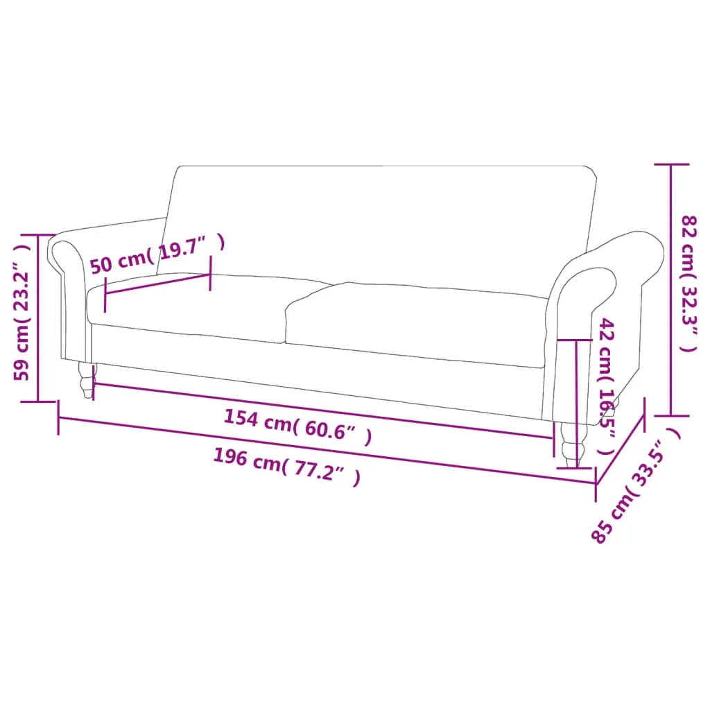Convertible 2-Seater Sofa with Armrests Artificial Suede Brown Price