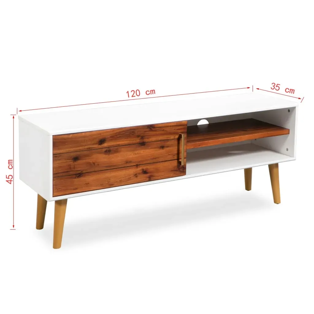 TV Cabinet Solid Acacia Wood 120x35x45 cm Price