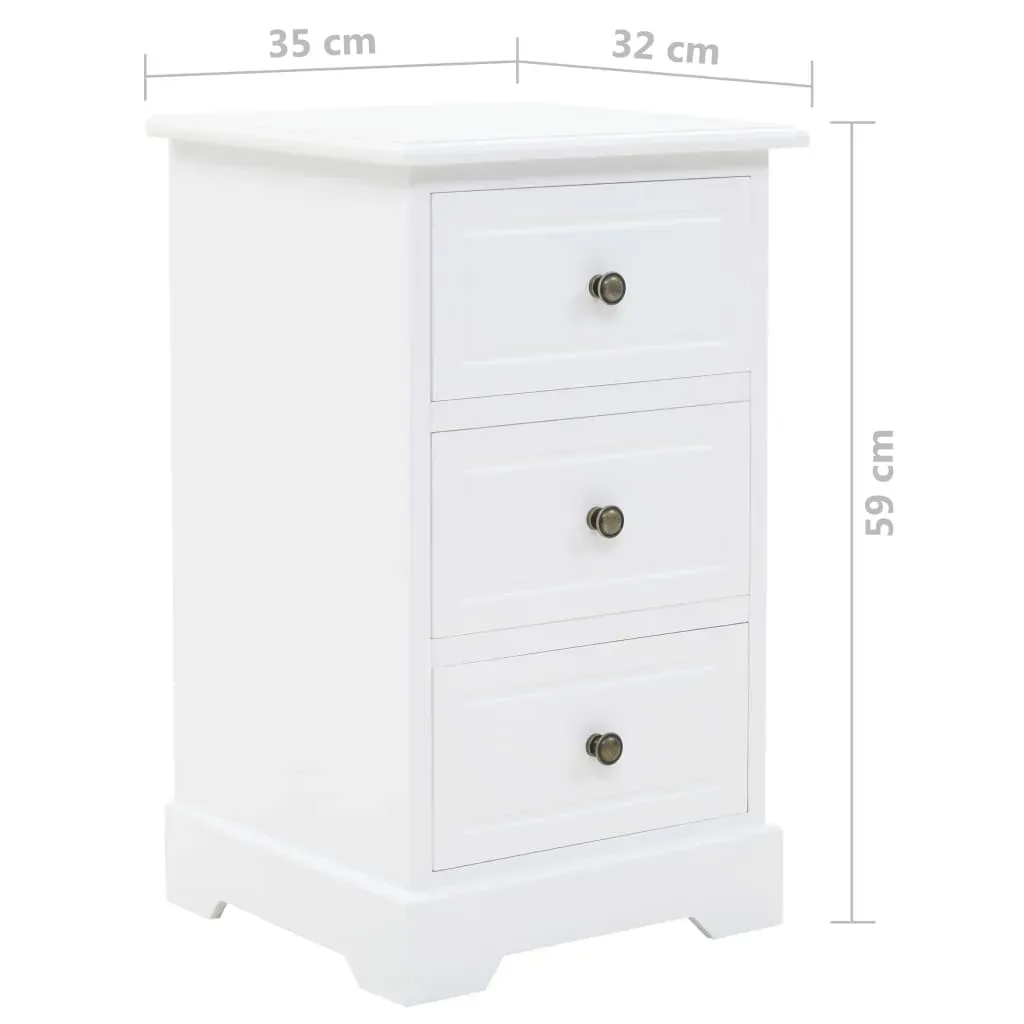 Bedside Cabinet MDF and Pinewood 35x32x59 cm Price