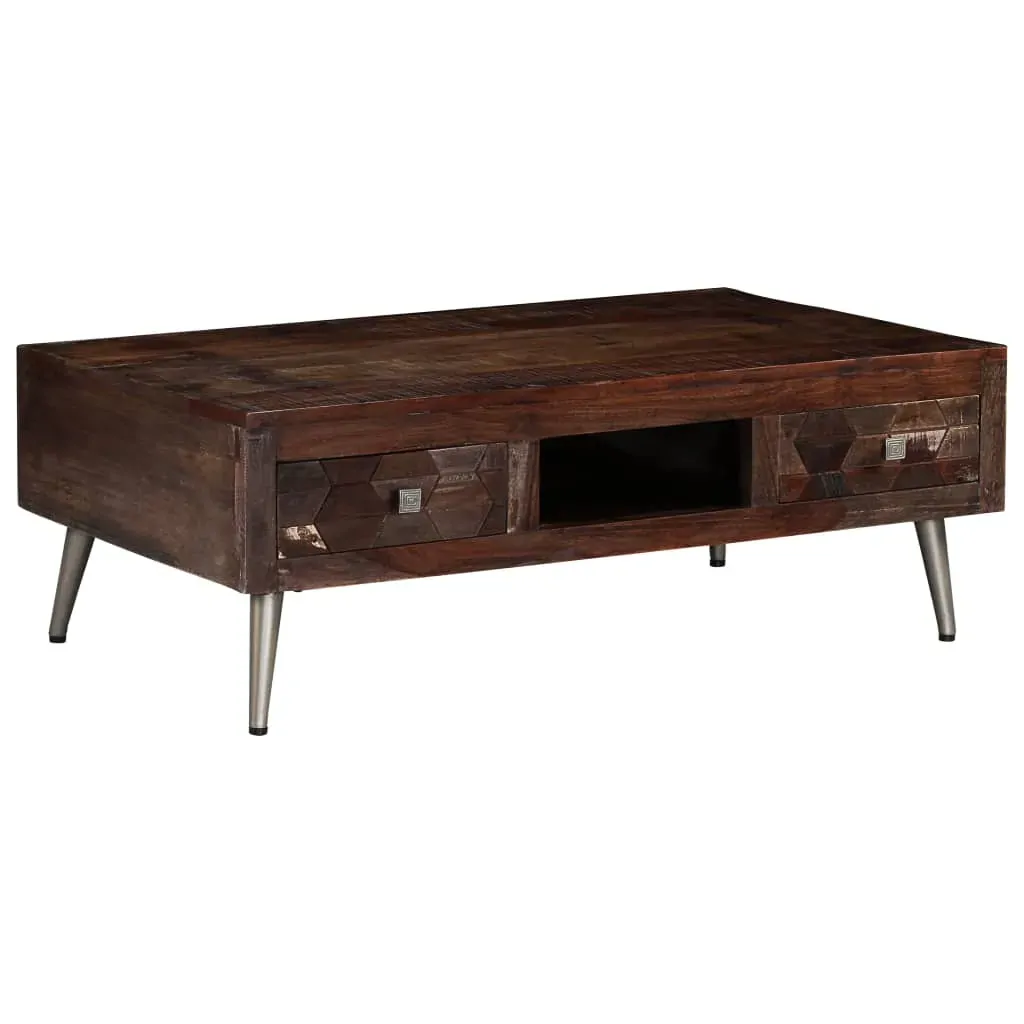 Coffee Table Solid Reclaimed Wood 100x60x35 cm Price