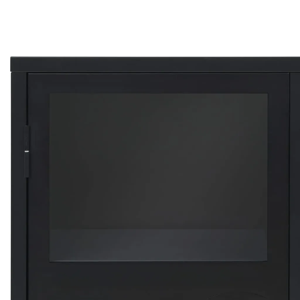 Sideboard Metal Industrial Style 120x35x70 cm Black Price