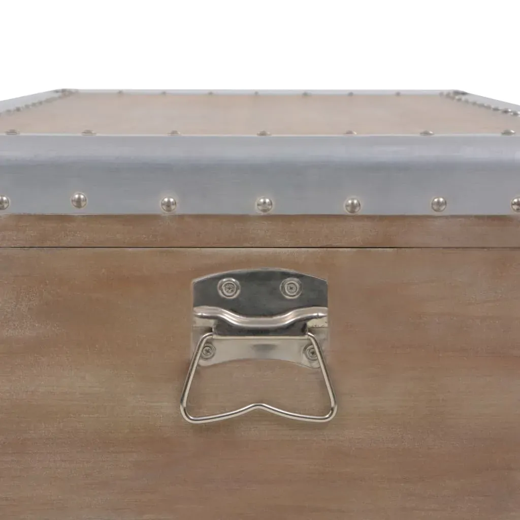 Storage Box Solid Fir Wood 91x52x40 cm Brown Price