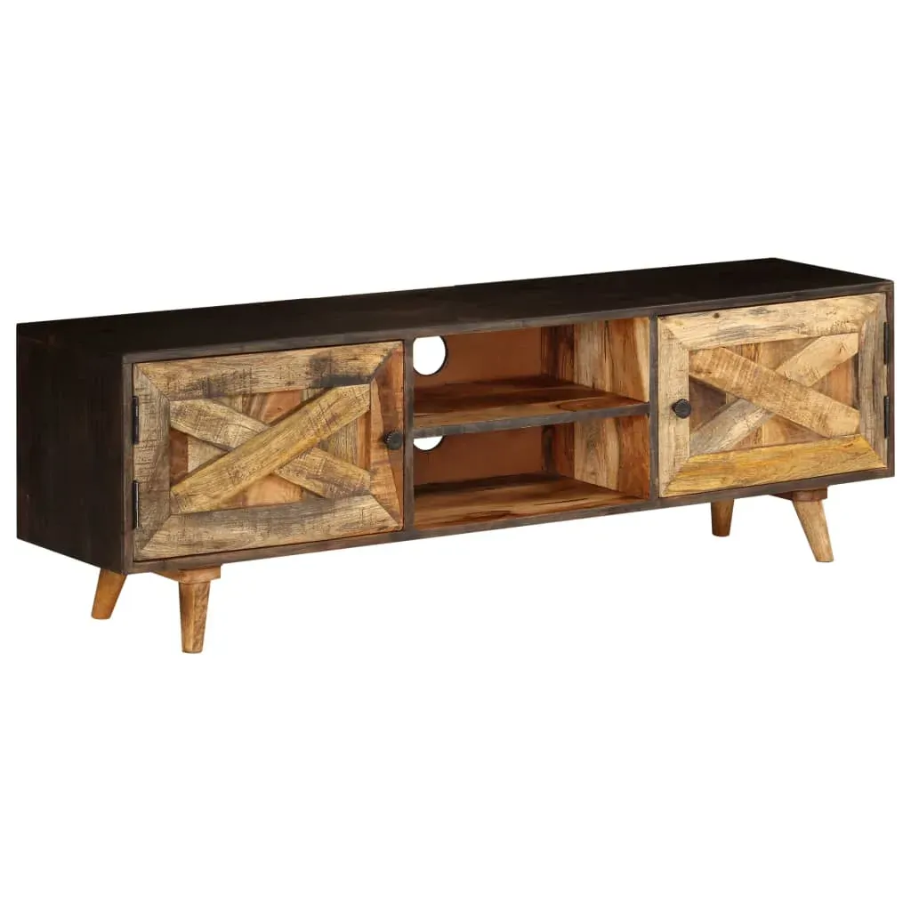 TV Cabinet Solid Mango Wood 140x30x45 cm Price