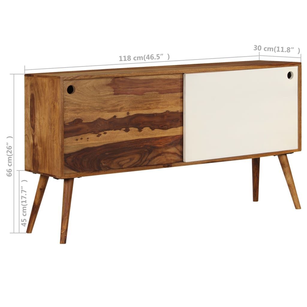 Sideboard Solid Acacia Wood 118x30x66 cm Price