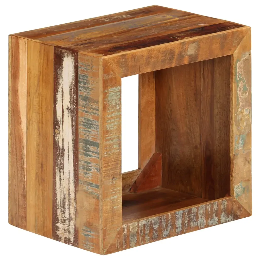 Stool 40x30x40 cm Solid Reclaimed Wood Price