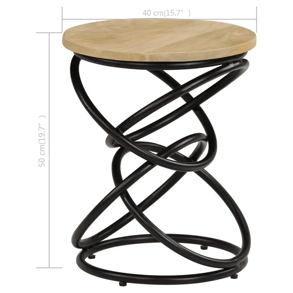 End Table Solid Mango Wood 40x50 cm Price