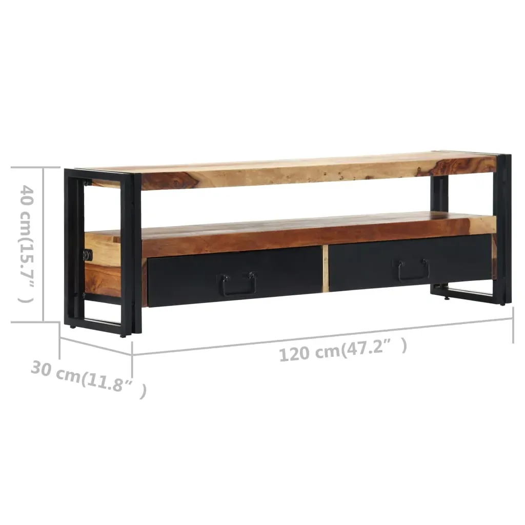 TV Cabinet 120x30x40 cm Solid Acacia Wood Price
