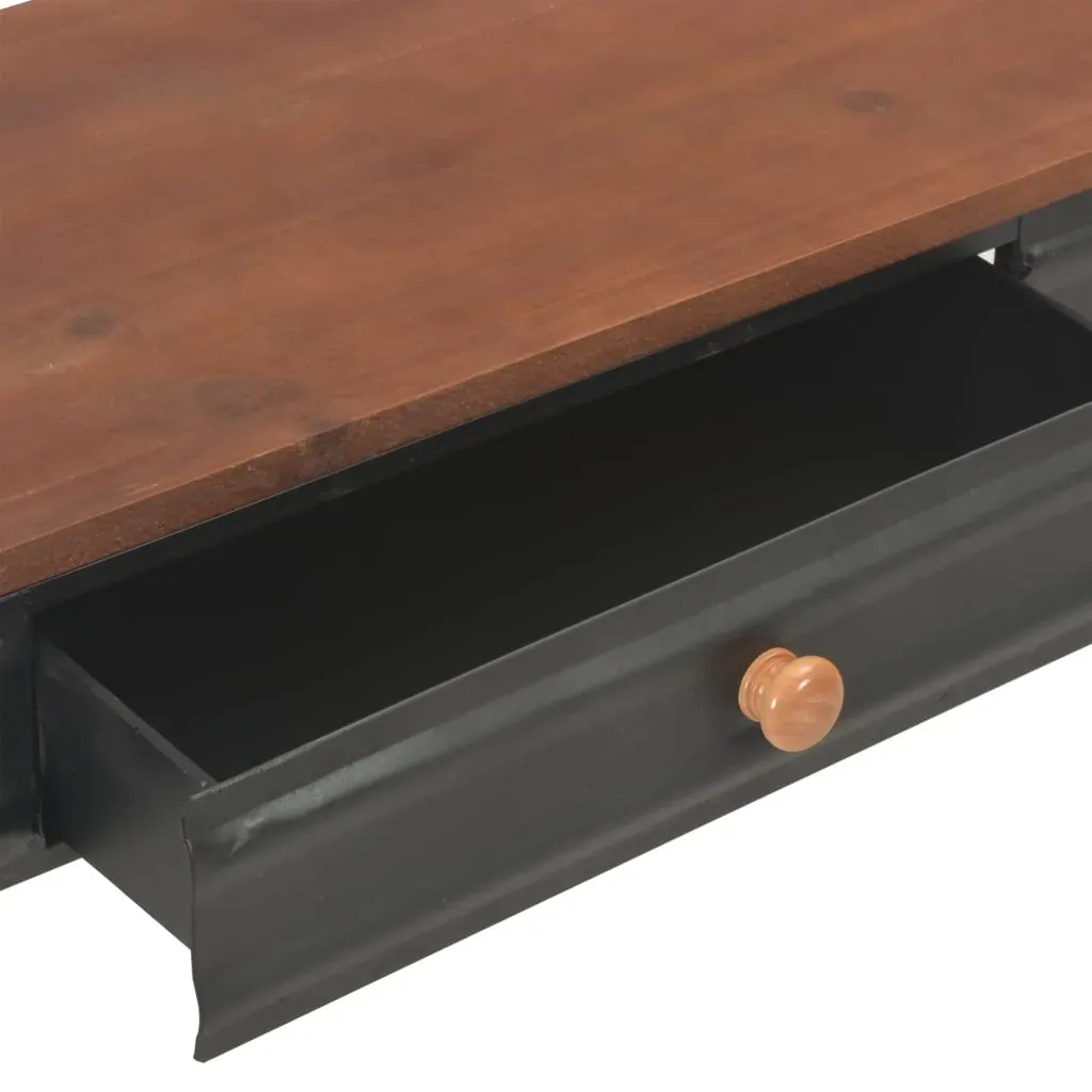 Console Table with 2 Drawers 120x30x75 cm Solid Fir Wood Price