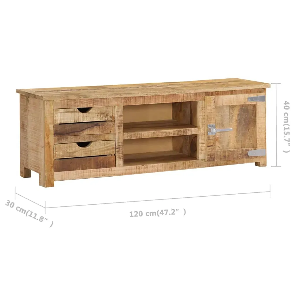 TV Cabinet 120x30x40 cm Solid Mango Wood Price