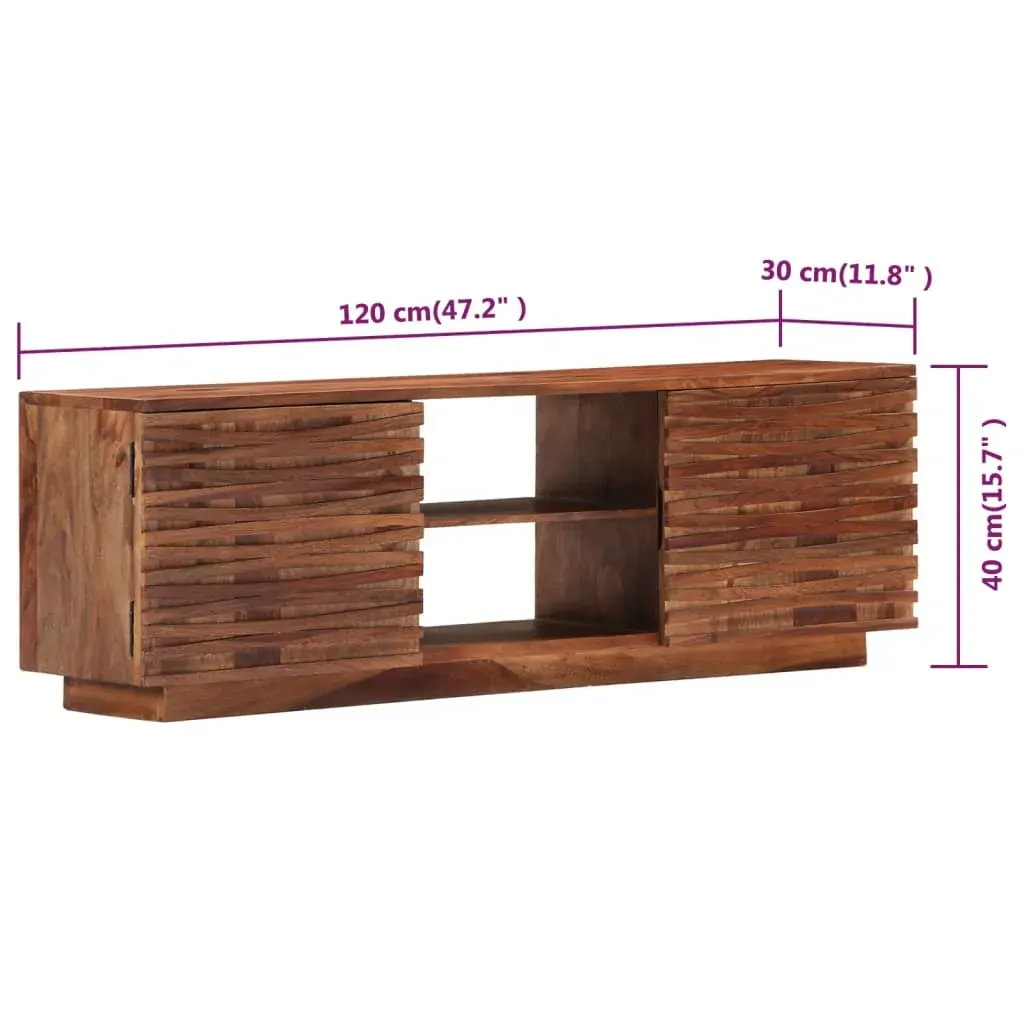 TV Cabinet 120x30x40 cm Solid Acacia Wood Price