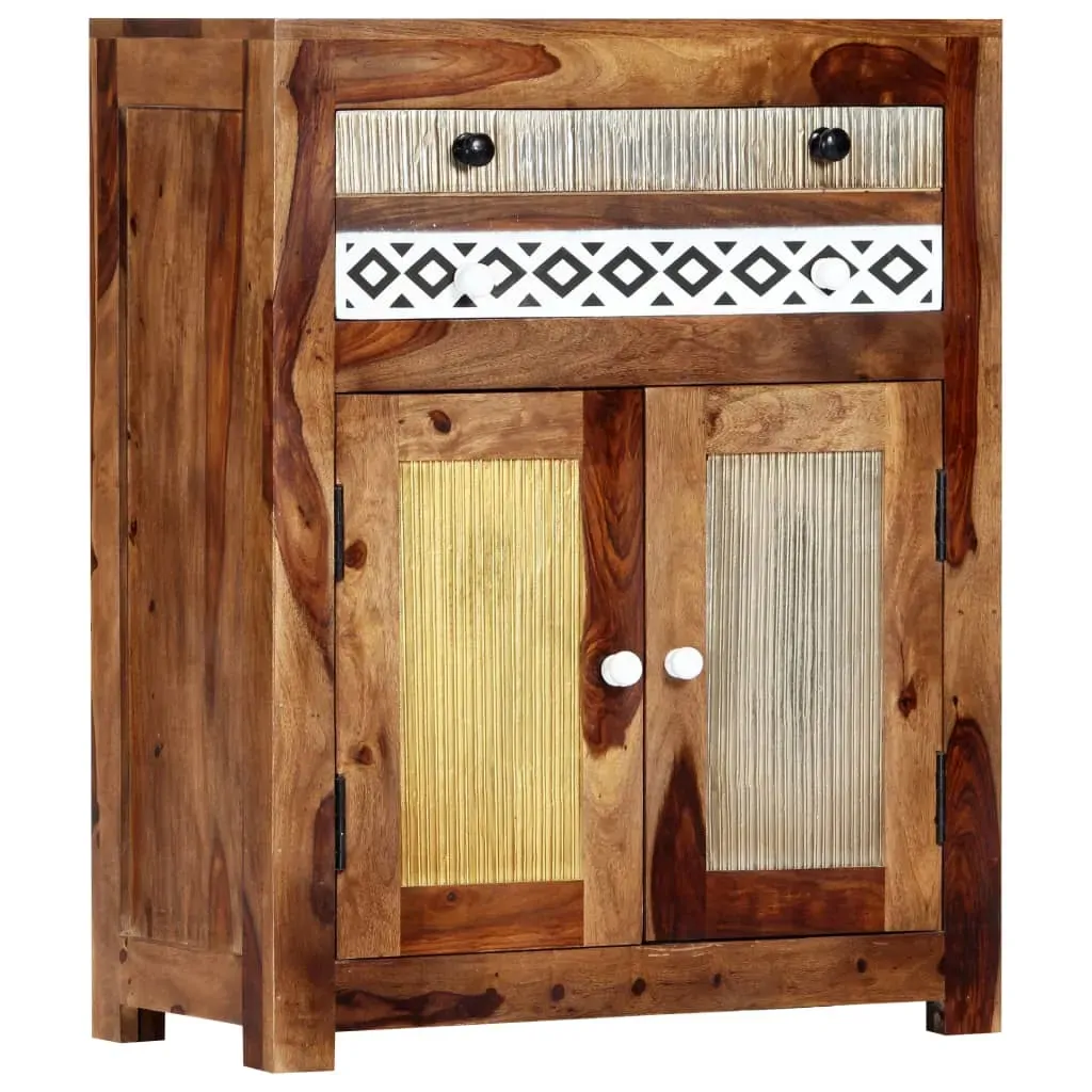 Side Cabinet 60x30x75 cm Solid Acacia Wood Price