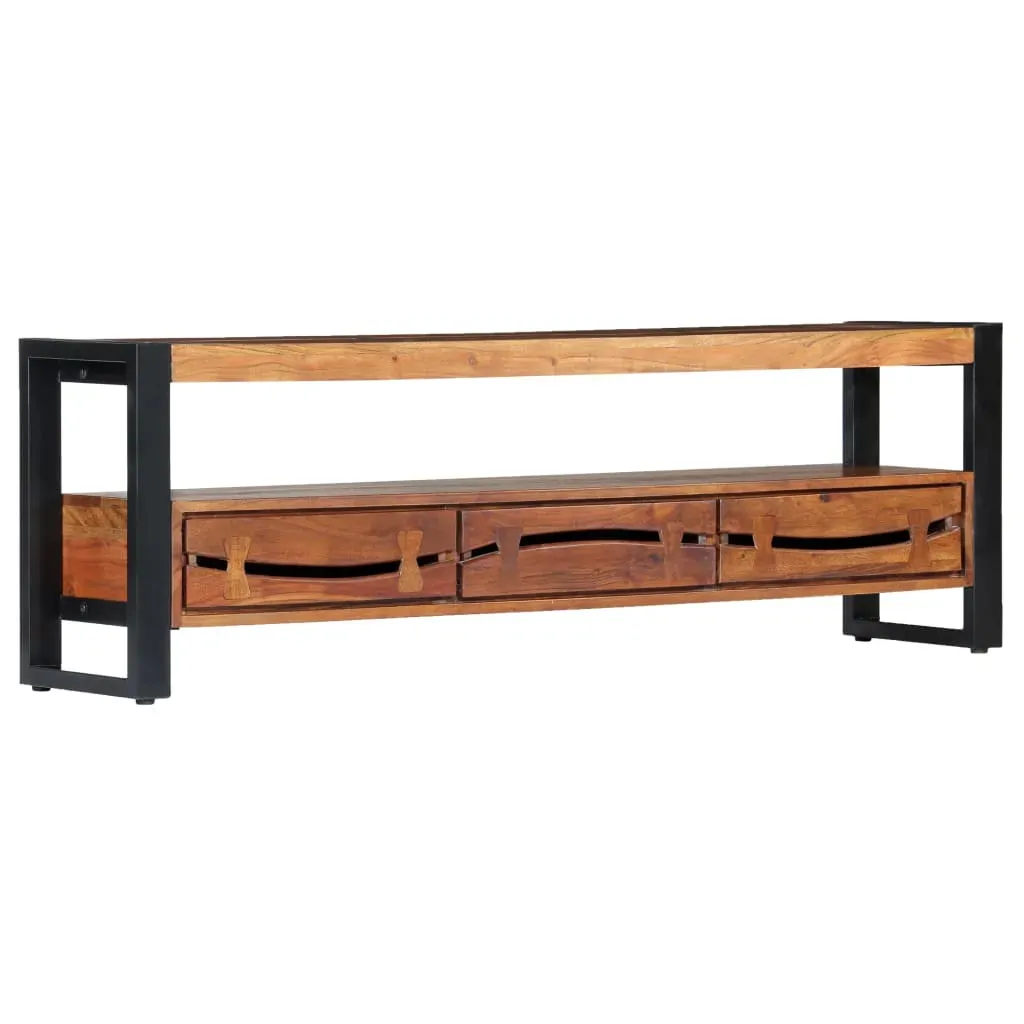 TV Cabinet 140x30x45 cm Solid Acacia Wood Price