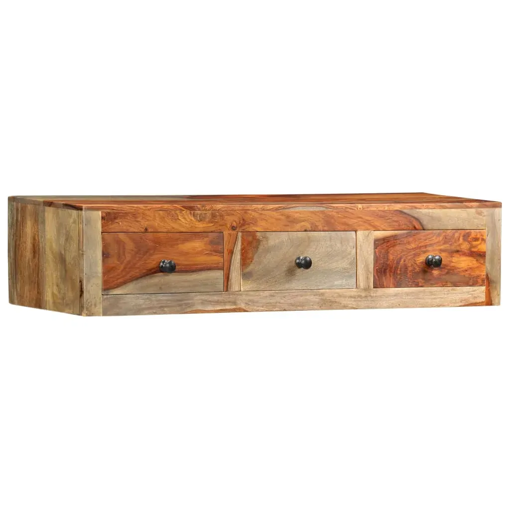 Wall Console Table 100x25x20 cm Solid Acacia Wood Price