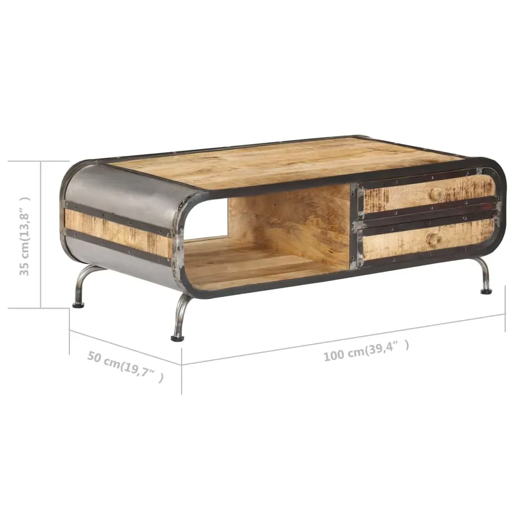 Coffee Table 100x50x35 cm Solid Mango Wood Price