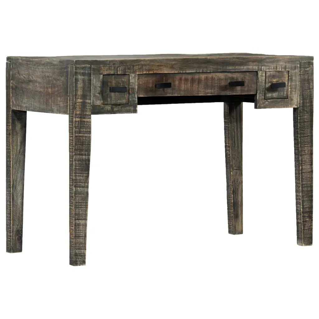 Desk Black 110x50x75 cm Solid Mango Wood Price