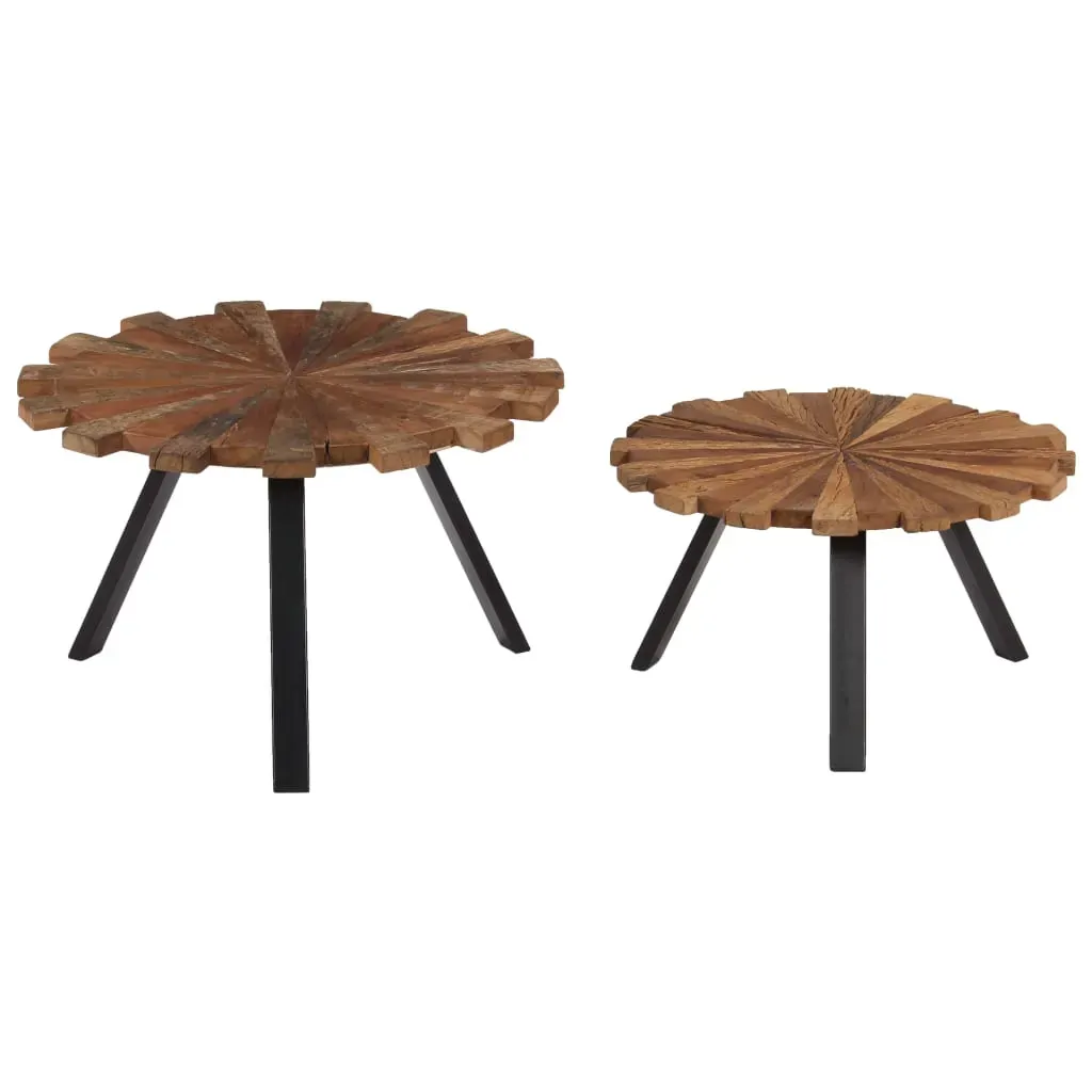Coffee Tables 2 pcs Solid Reclaimed Wood Price