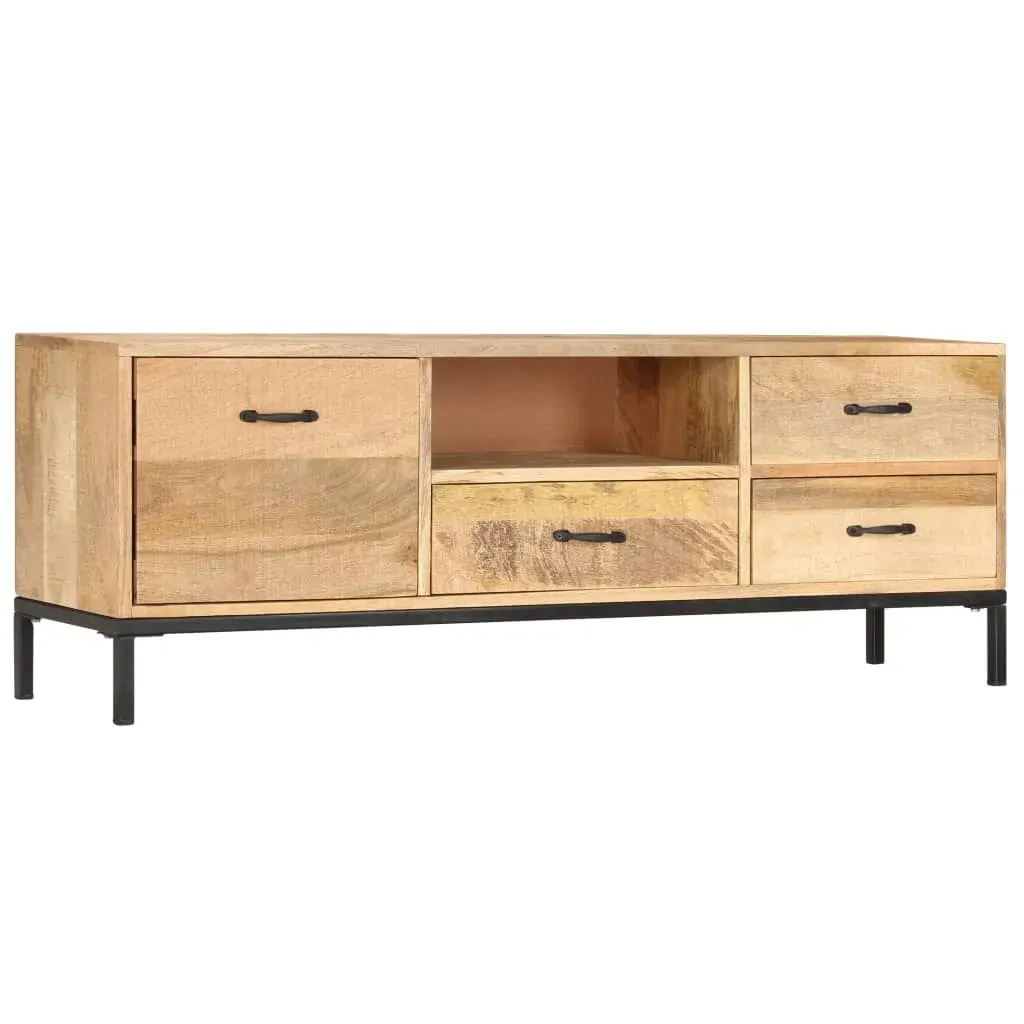 TV Cabinet 130x30x45 cm Solid Mango Wood Price