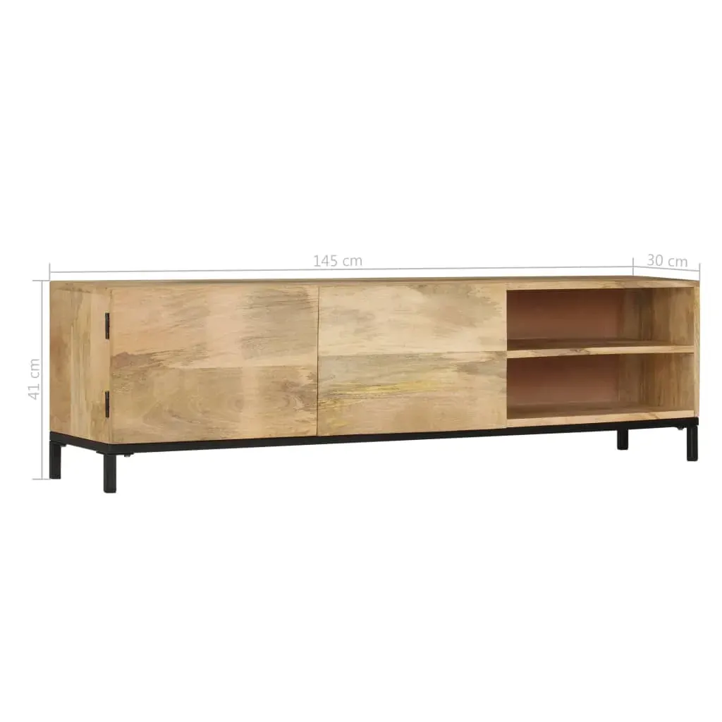 TV Cabinet 145x30x41 cm Solid Mango Wood Price