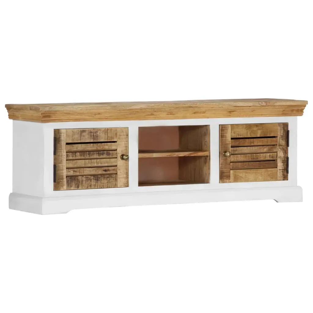 TV Cabinet 118x30x40 cm Solid Mango Wood Price