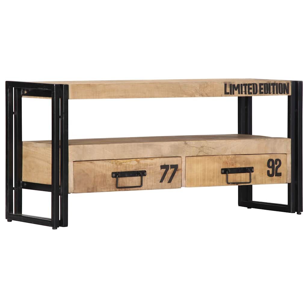 TV Cabinet 100x30x45 cm Solid Mango Wood Price