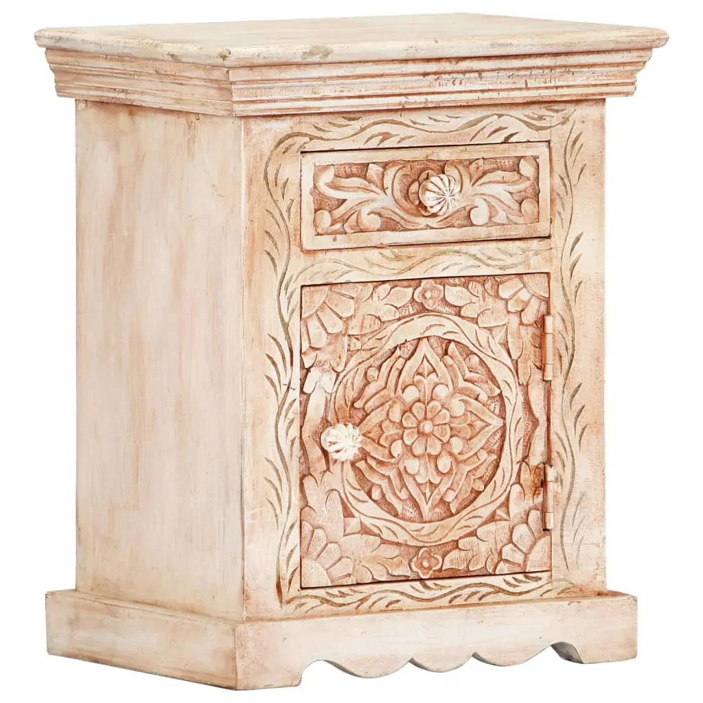 Bedside Cabinet 40x30x50 cm Solid Mango Wood Price