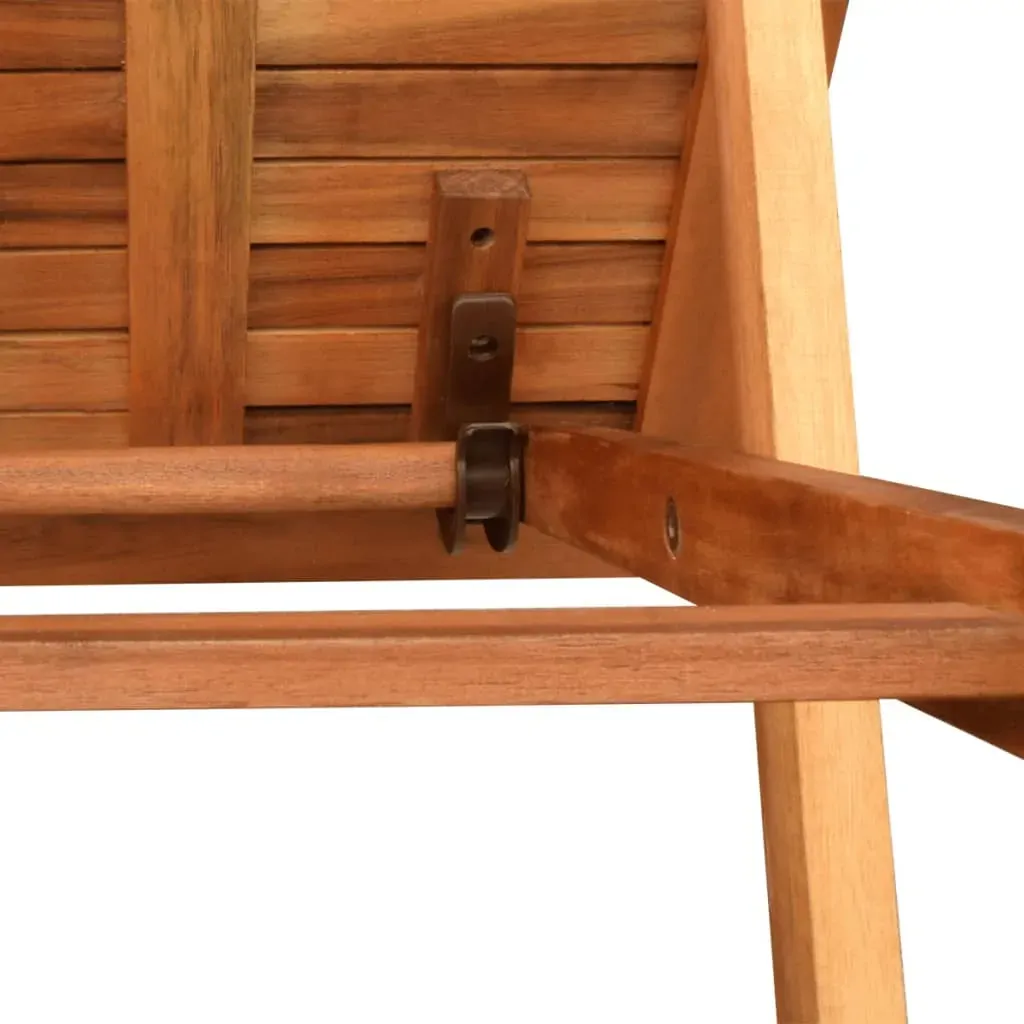Sun Loungers 2 pcs with Table Solid Acacia Wood Price