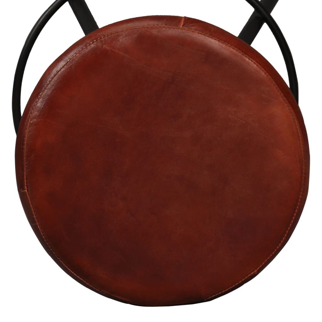 Bar Set 7 Pieces Solid Wood Acacia and Genuine Leather Price