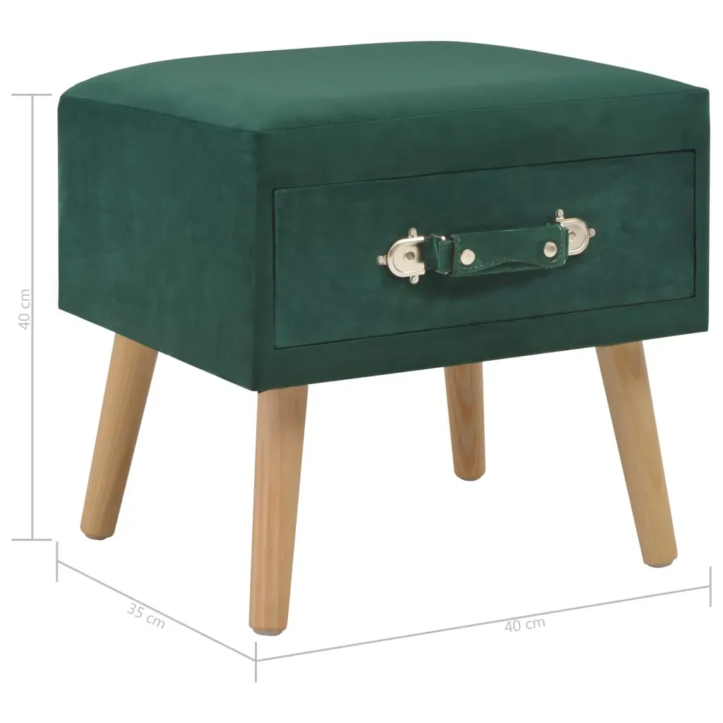 Bedside Cabinets 2 pcs Green 40x35x40 cm Velvet Price
