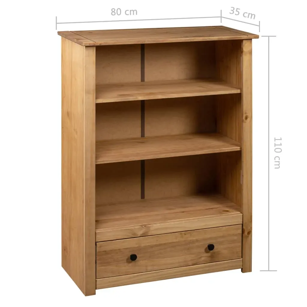 Bookcase 80x35x110 cm Solid Pine Wood Panama Range Price