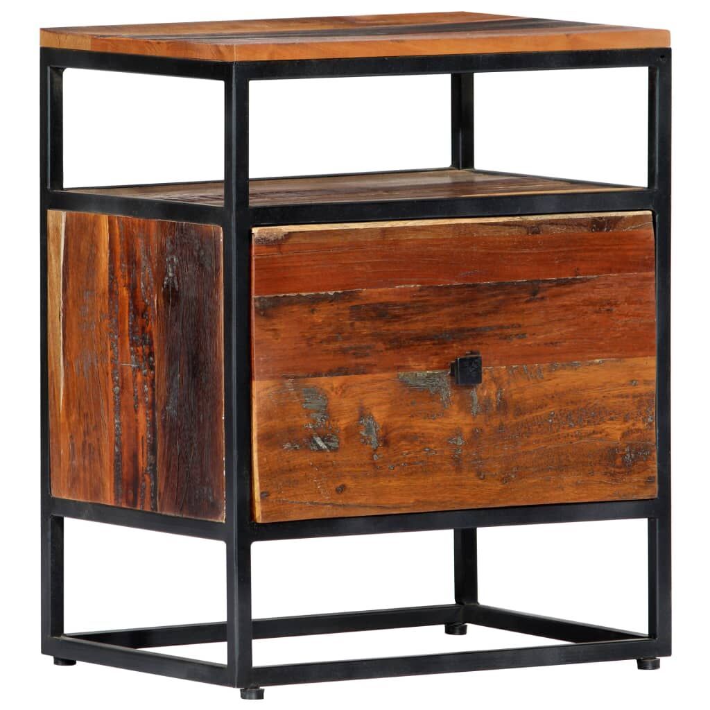 Bedside Cabinet 40x30x50 cm Solid Reclaimed Wood and Steel Price