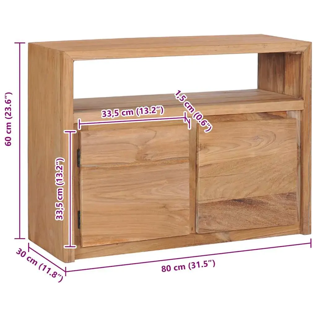 Sideboard 80x30x60 cm Solid Teak Wood Price