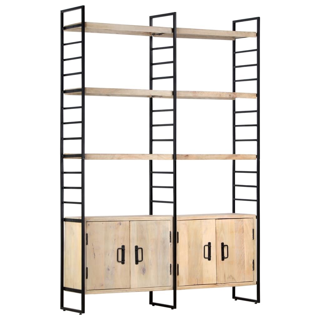 4-Tier Bookcase 124x30x180 cm Solid Mango Wood Price