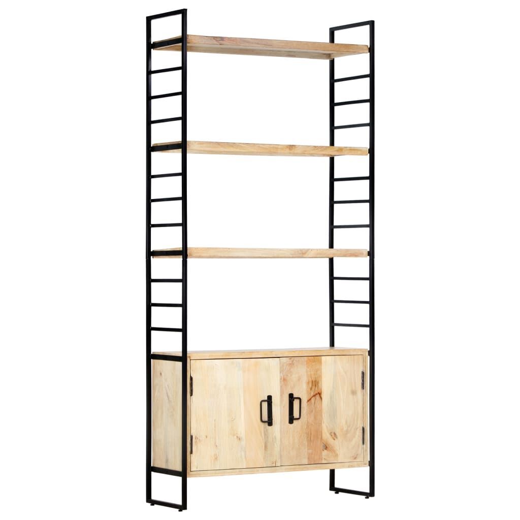 4-Tier Bookcase 80x30x180 cm Solid Mango Wood Price