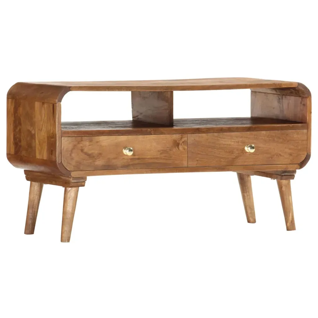 TV Cabinet 90x35x47 cm Solid Mango Wood Price