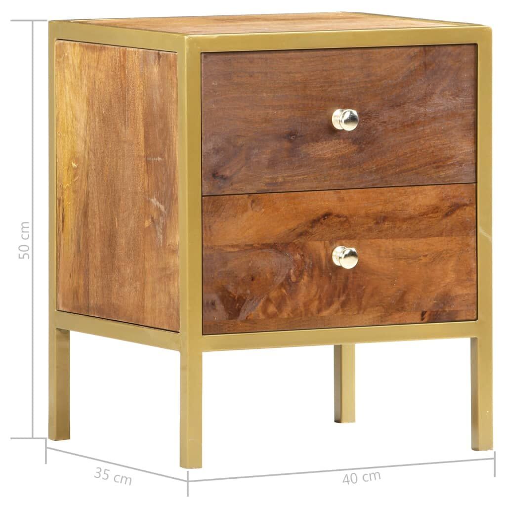 Bedside Cabinet 40x35x50 cm Solid Mango Wood Price